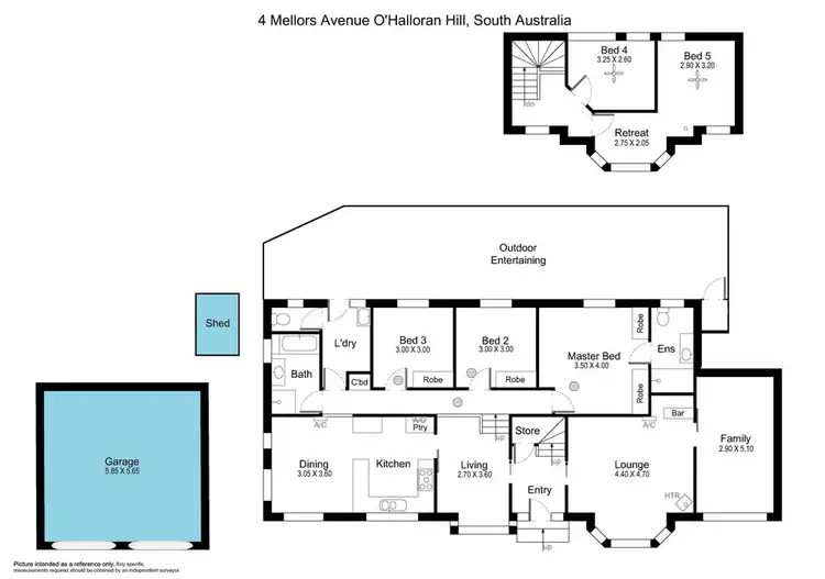 Floorplan of Homely house listing, 4 Mellors Avenue, O'halloran Hill SA 5158