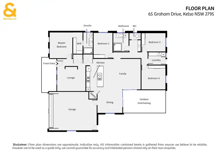 Floorplan of Homely house listing, 65 Graham Drive, Kelso NSW 2795