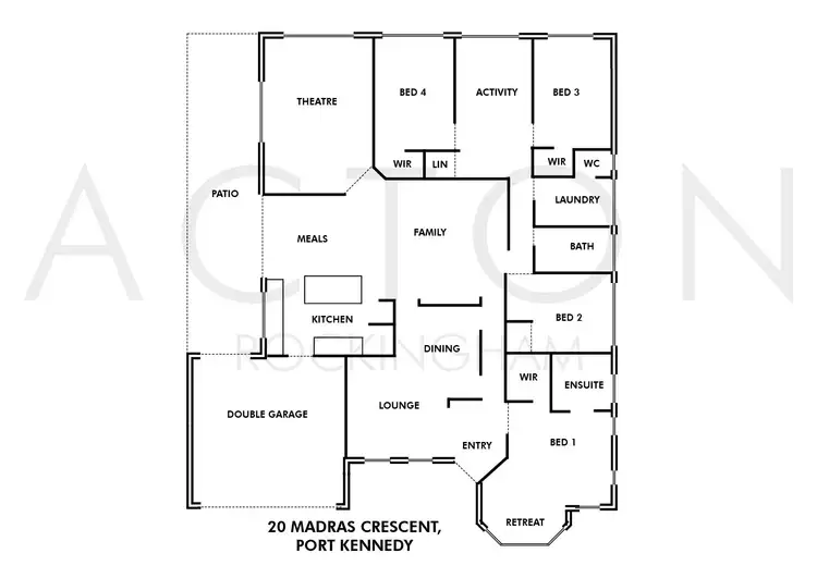 Floorplan of Homely house listing, 20 Madras Crescent, Port Kennedy WA 6172