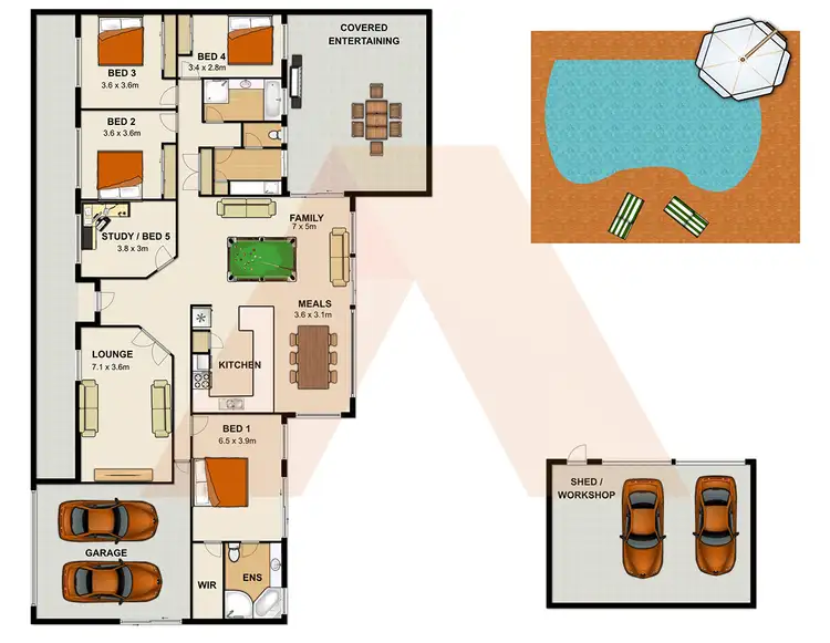 Floorplan of Homely house listing, 66-68 Red Cedar Crescent, Jimboomba QLD 4280