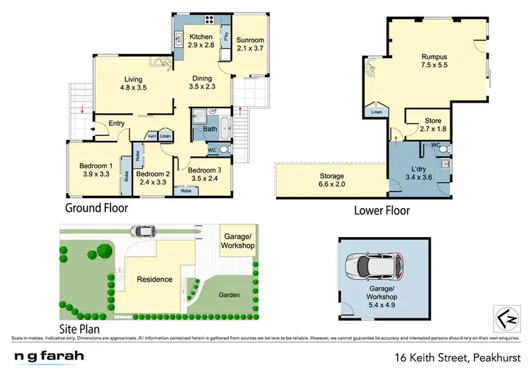 Floorplan of Homely house listing, 16 Keith Street, Peakhurst NSW 2210