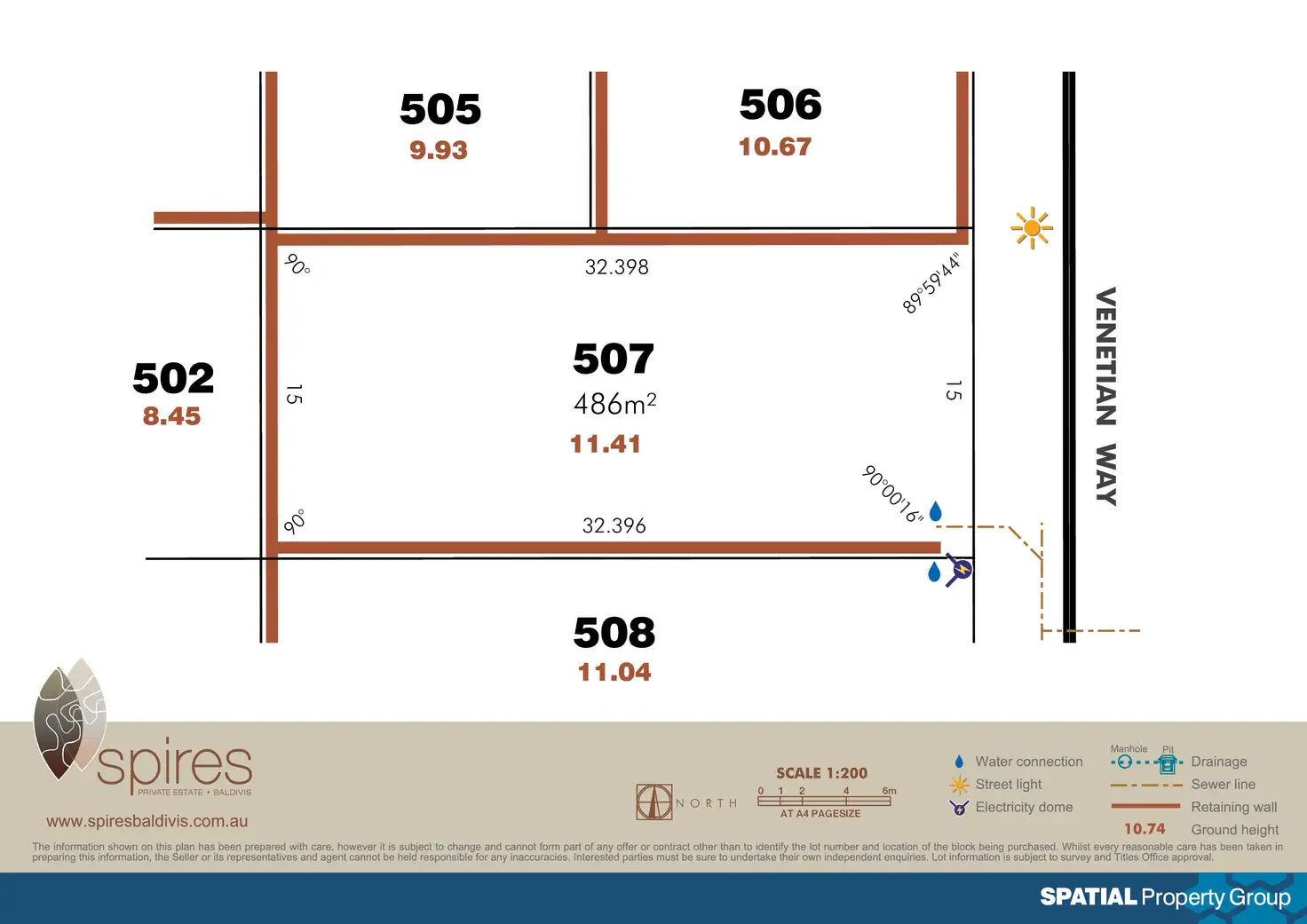 Floorplan of Homely land listing, Lot 507 Venetian Way, Baldivis WA 6171