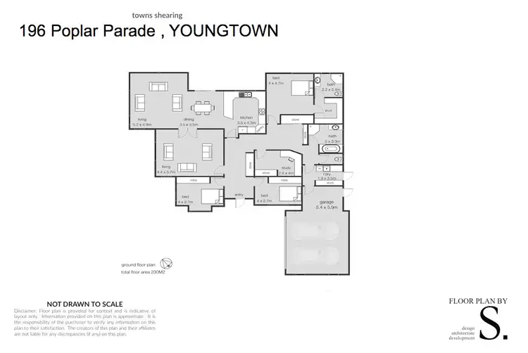 Floorplan of Homely house listing, 196 Poplar Parade, Youngtown TAS 7249