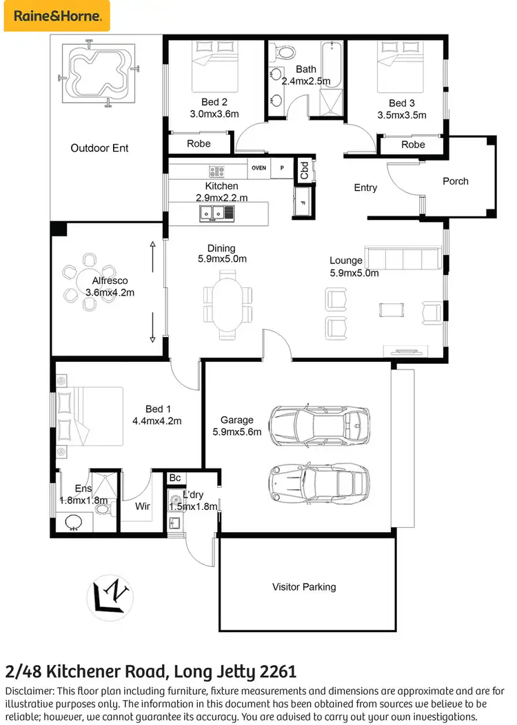 Floorplan of Homely house listing, 2/48 Kitchener Road, Long Jetty NSW 2261