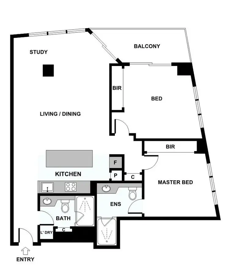 Floorplan of Homely apartment listing, 505/1 Acacia Place, Abbotsford VIC 3067
