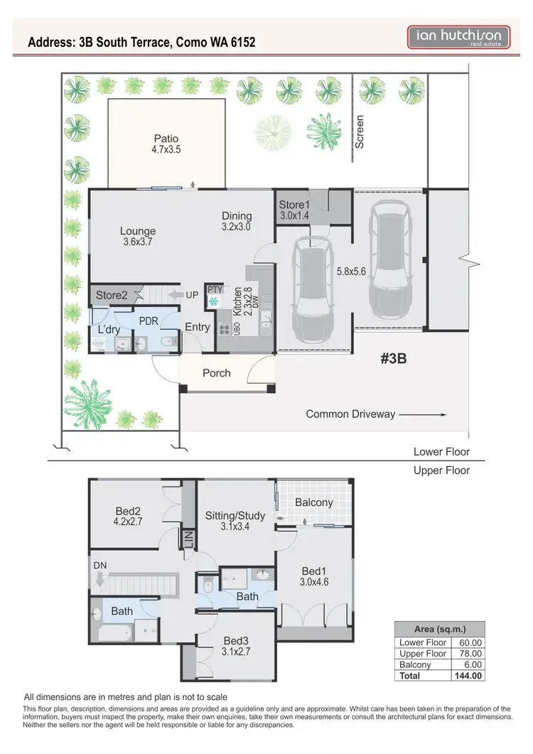 Floorplan of Homely house listing, 3B South Tce, Como WA 6152