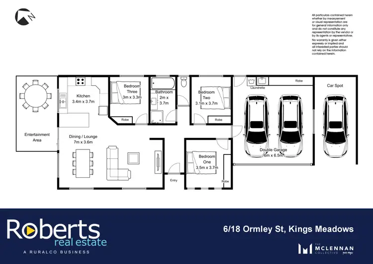 Floorplan of Homely unit listing, 6/18 Ormley St, Kings Meadows TAS 7249