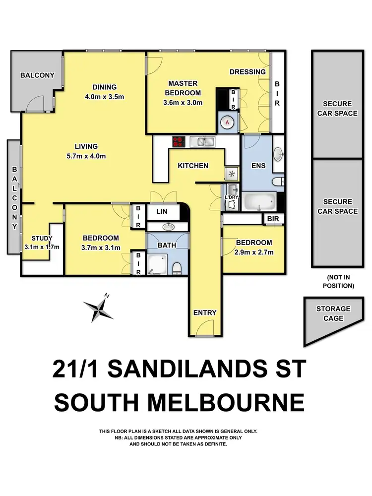 Floorplan of Homely apartment listing, 21/1 Sandilands Street, South Melbourne VIC 3205