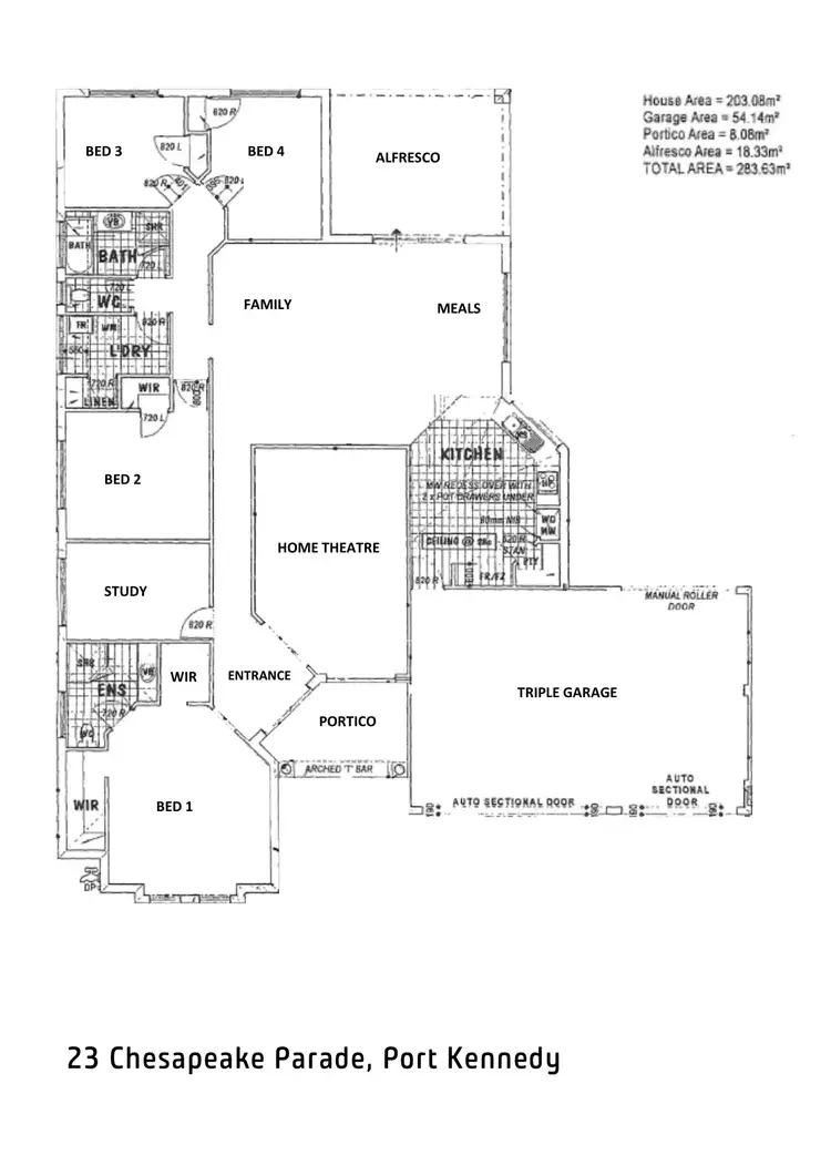 Floorplan of Homely house listing, 23 Chesapeake Parade, Port Kennedy WA 6172