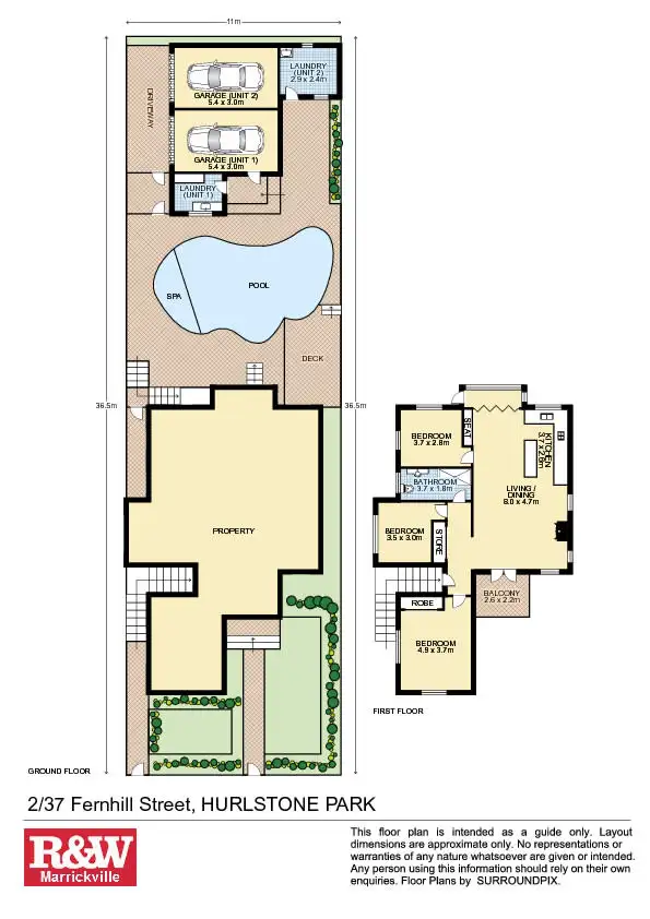 Floorplan of Homely apartment listing, 2/37 Fernhill Street, Hurlstone Park NSW 2193