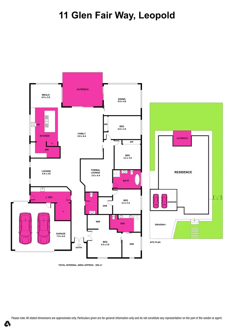 Floorplan of Homely house listing, 11 Glen Fair Way (Corner of Hillclimb Drive), Leopold VIC 3224