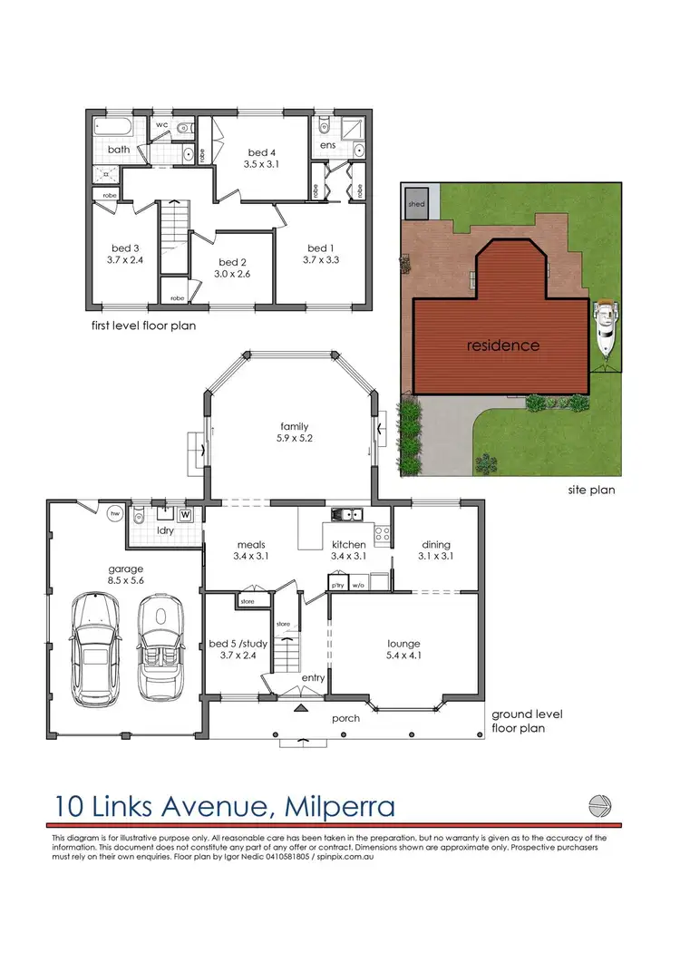 Floorplan of Homely house listing, 10 Links Avenue, Milperra NSW 2214
