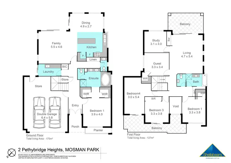 Floorplan of Homely house listing, 2 Pethybridge Heights, Mosman Park WA 6012