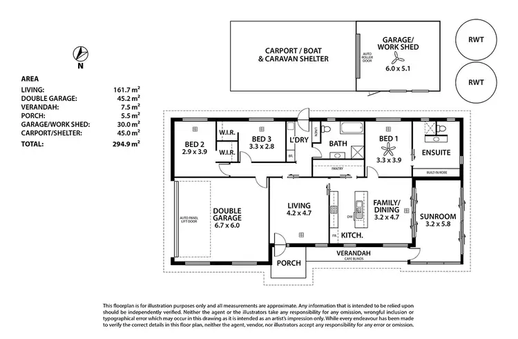 Floorplan of Homely house listing, 1 Riverside Drive, Tailem Bend SA 5260