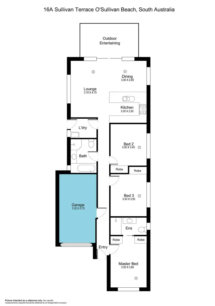 Floorplan of Homely house listing, 16A Sullivan Terrace, O'sullivan Beach SA 5166