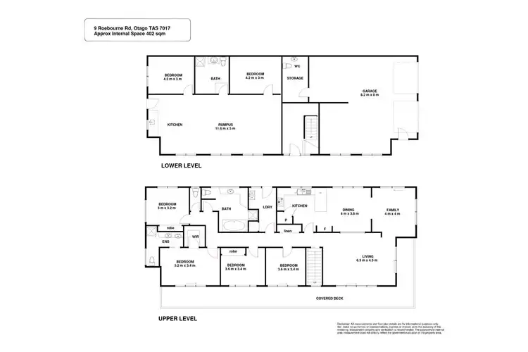 Floorplan of Homely house listing, 9 Roebourne Road, Otago TAS 7017