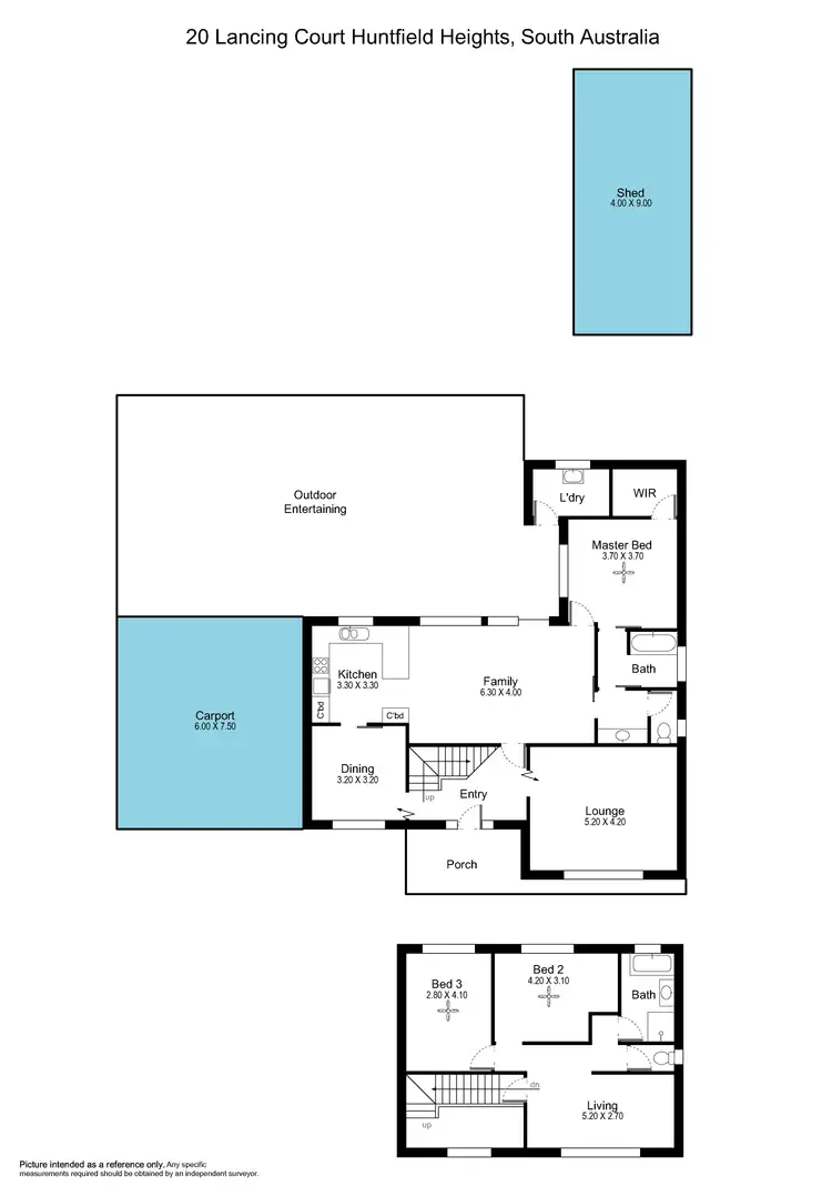 Floorplan of Homely house listing, 18-20 Lancing Court, Huntfield Heights SA 5163