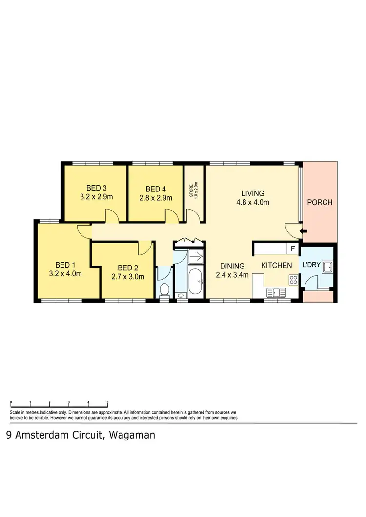 Floorplan of Homely house listing, 9 Amsterdam Circuit, Wagaman NT 810