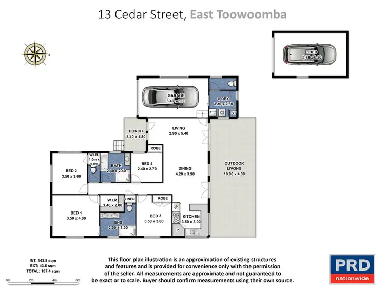 Floorplan of Homely house listing, 13 Cedar Street, East Toowoomba QLD 4350