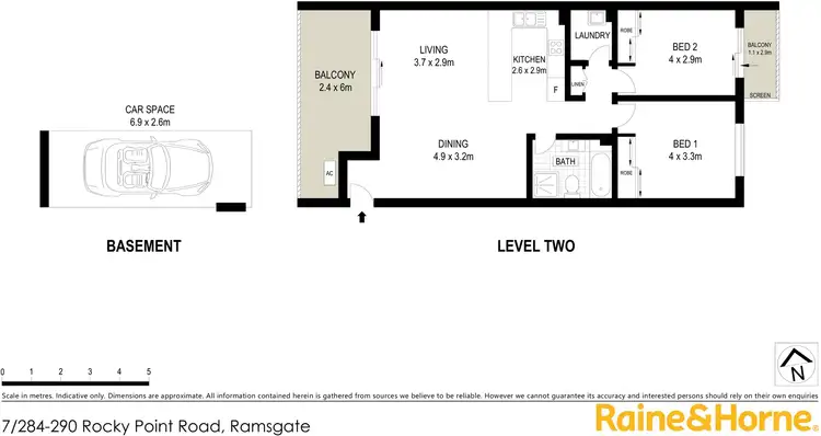 Floorplan of Homely unit listing, 7/284-290 Rocky Point Road, Ramsgate NSW 2217