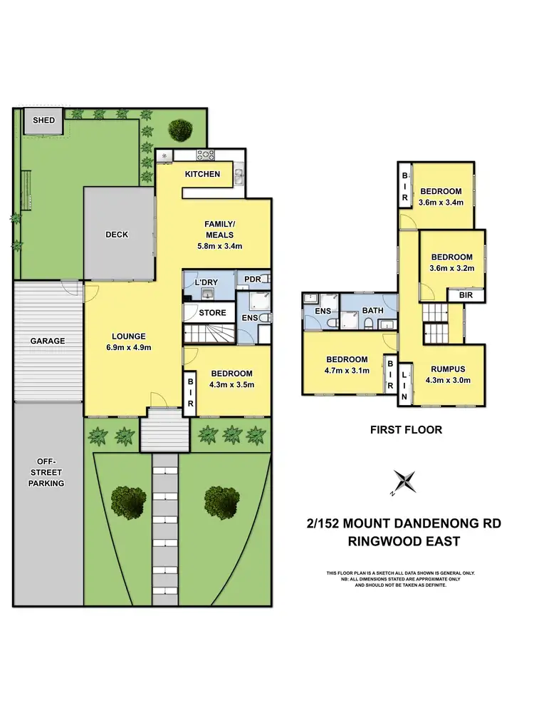 Floorplan of Homely townhouse listing, U2 /152-154 Mt Dandenong Rd, Ringwood East VIC 3135