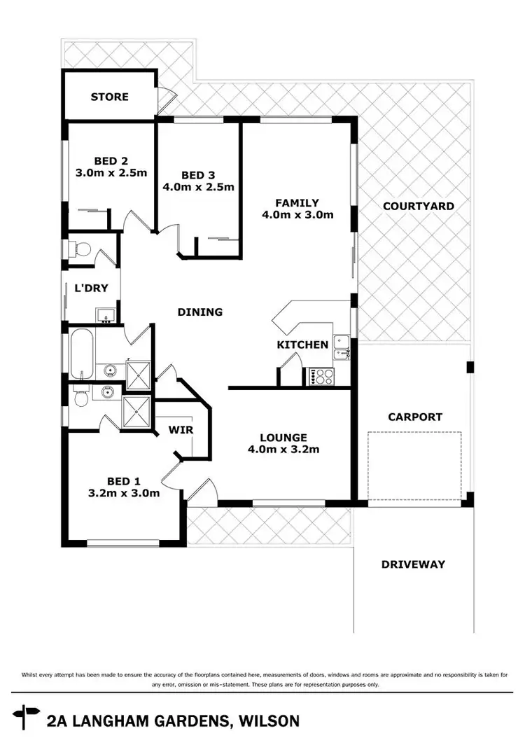 Floorplan of Homely house listing, 2A Langham Gardens, Wilson WA 6107