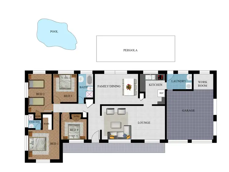 Floorplan of Homely house listing, 1 Banyan Court, Annandale QLD 4814