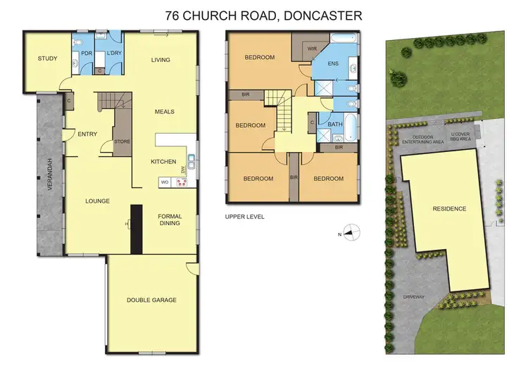 Floorplan of Homely house listing, 76 Church Road, Doncaster VIC 3108