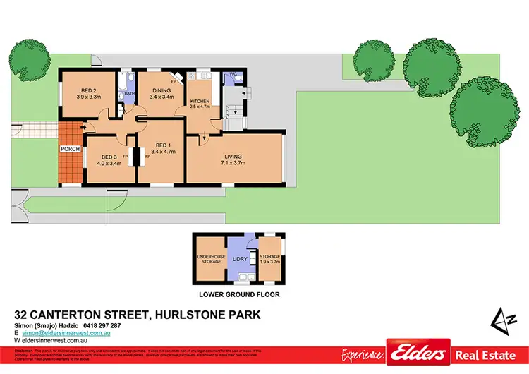 Floorplan of Homely house listing, 32 Canterton Street, Hurlstone Park NSW 2193
