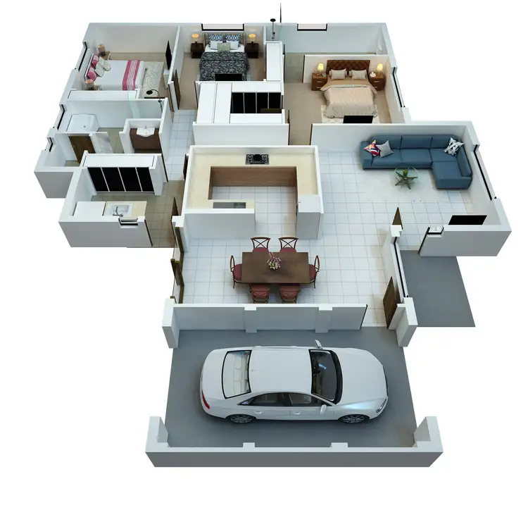 Floorplan of Homely unit listing, 1/13 Powys Place, Griffith NSW 2680