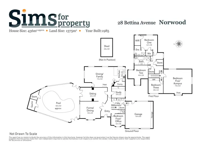 Floorplan of Homely house listing, 28 Bettina Avenue, Norwood TAS 7250