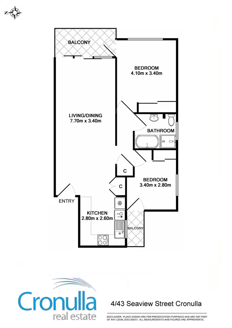 Floorplan of Homely apartment listing, 4/43-45 Seaview Street, Cronulla NSW 2230