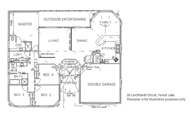 Floorplan of Homely house listing, 26 Leichhardt Circuit, Forest Lake QLD 4078