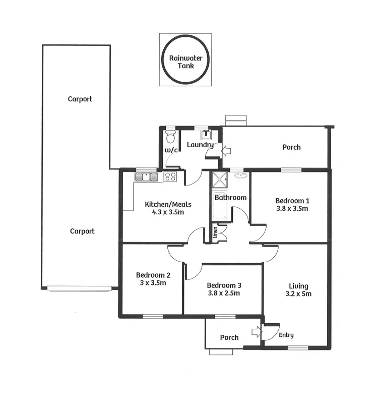 Floorplan of Homely house listing, 22 Magpie Drive, Murray Bridge SA 5253