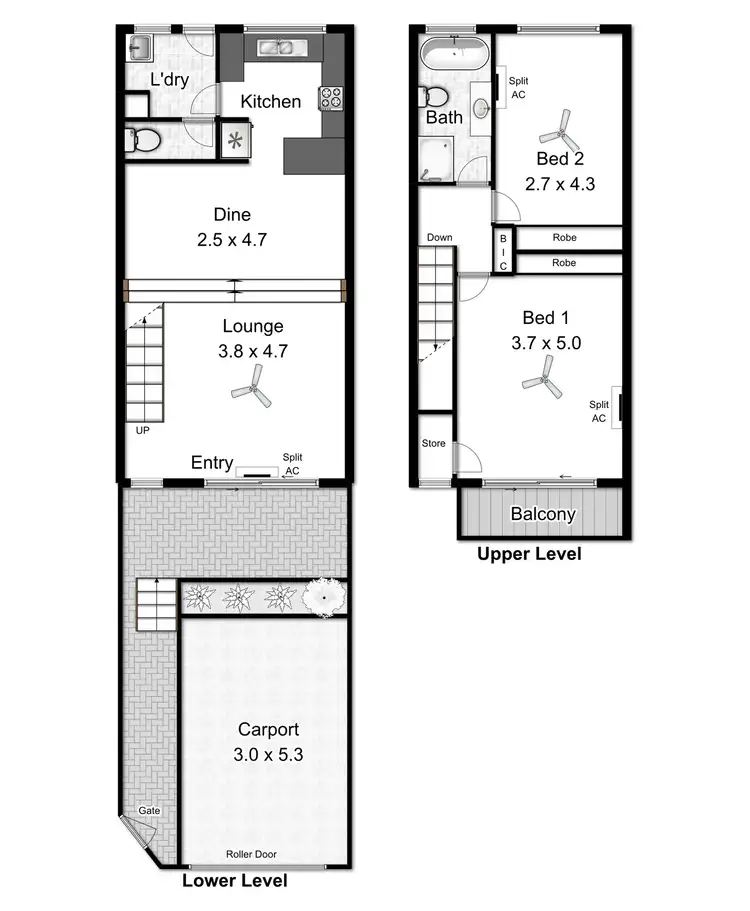 Floorplan of Homely townhouse listing, 6/ 41 Central Avenue, Hallett Cove SA 5158