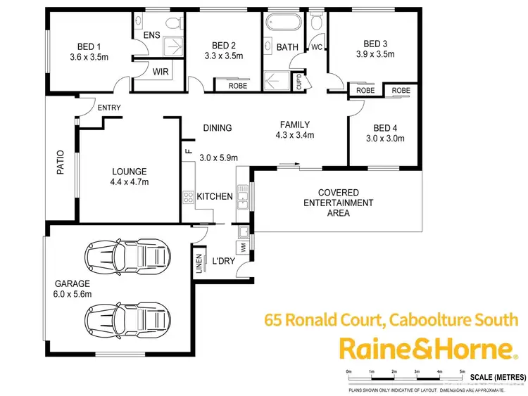 Floorplan of Homely house listing, 65 RONALD COURT, Caboolture South QLD 4510