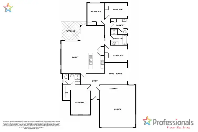 Floorplan of Homely house listing, 3 Athens Road, Wellard WA 6170