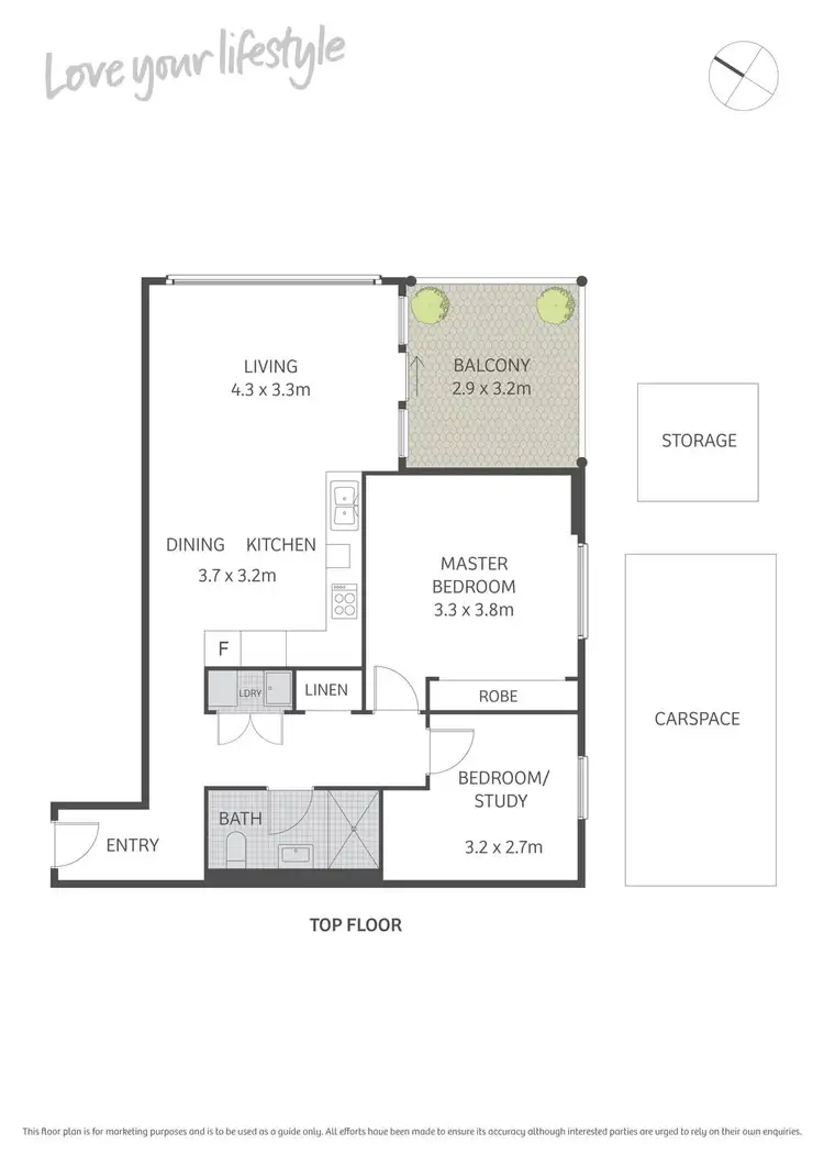 Floorplan of Homely apartment listing, B211/32-72 Alice Street, Newtown NSW 2042