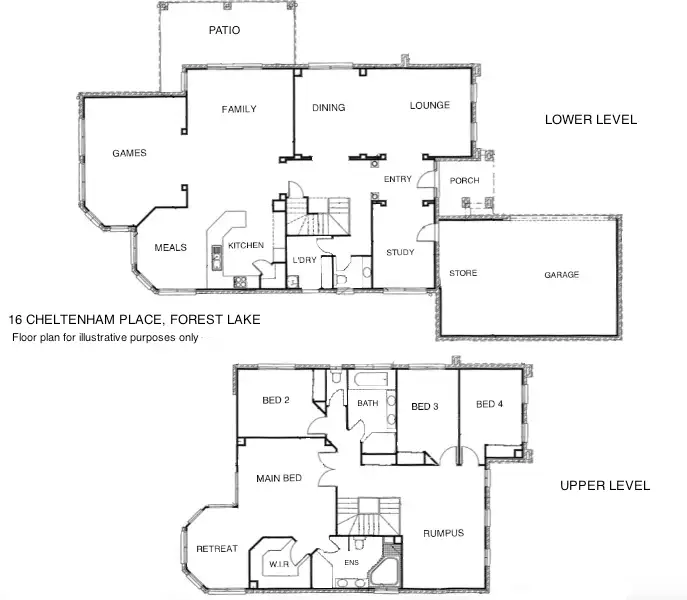 Floorplan of Homely house listing, 16 Cheltenham Place, Forest Lake QLD 4078