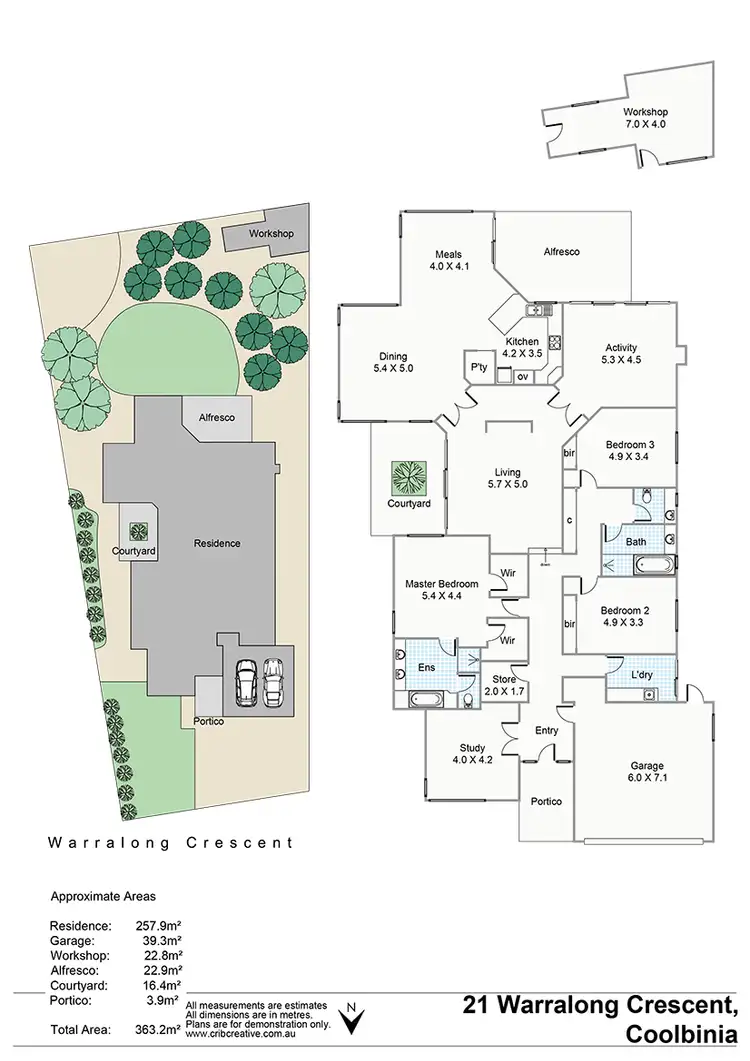 Floorplan of Homely house listing, 21 Warralong Crescent, Coolbinia WA 6050