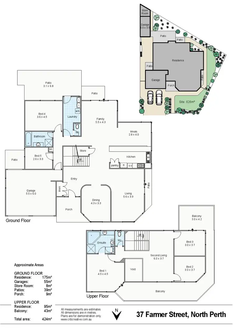 Floorplan of Homely house listing, 37 Farmer Street, North Perth WA 6006