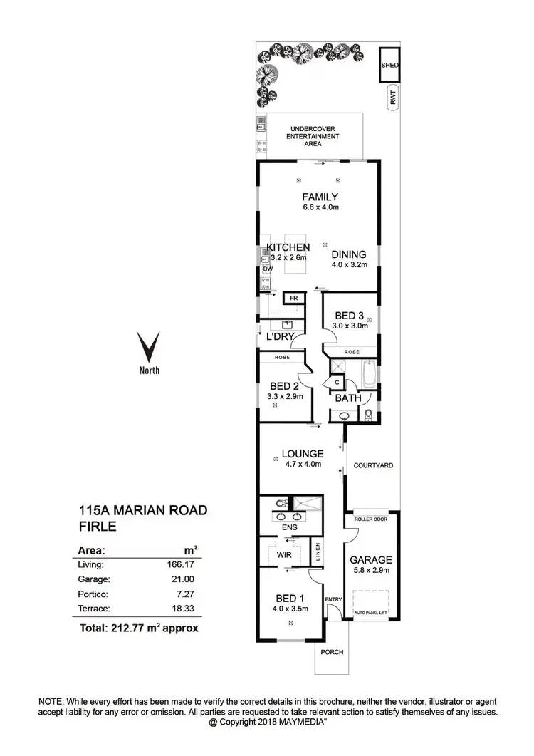 Floorplan of Homely house listing, 115A Marian Road, Firle SA 5070