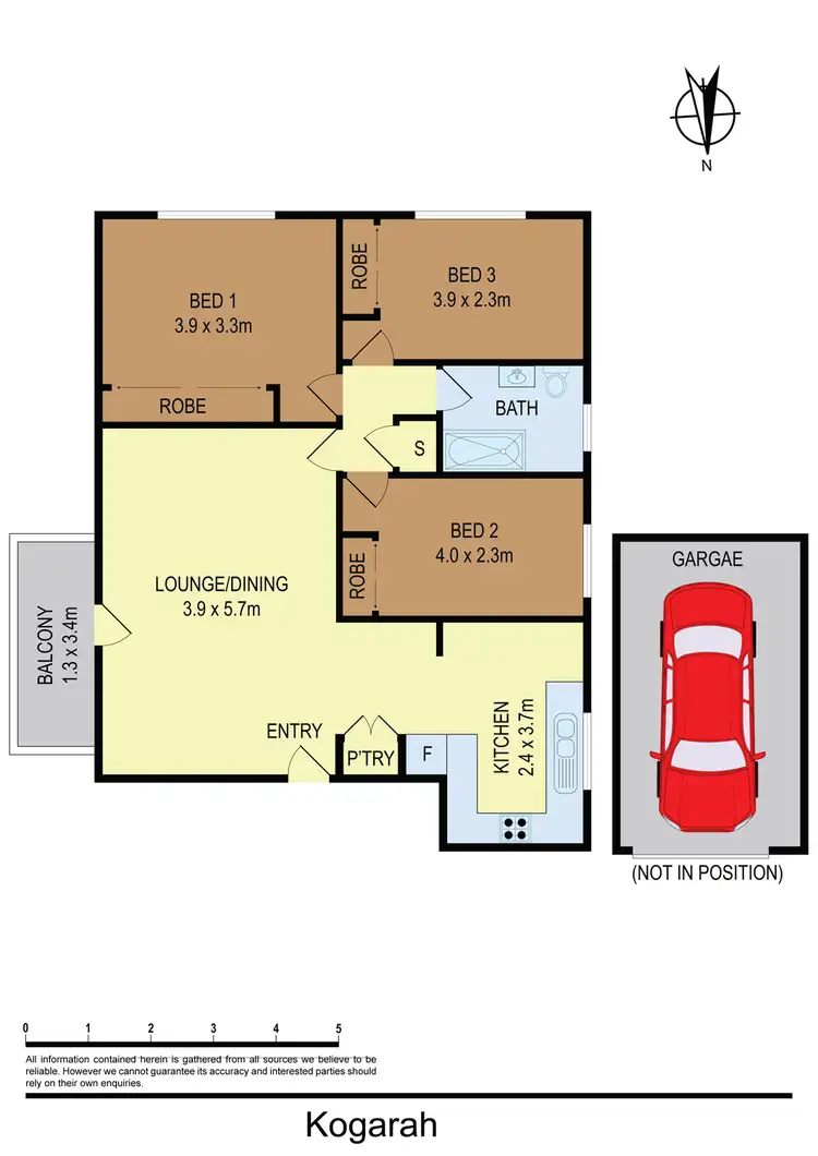 Floorplan of Homely unit listing, 27/16-20 Warialda Street, Kogarah NSW 2217