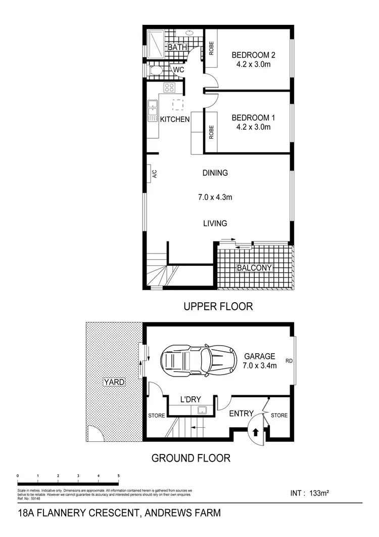 Floorplan of Homely townhouse listing, 18A Flannery Crescent, Andrews Farm SA 5114