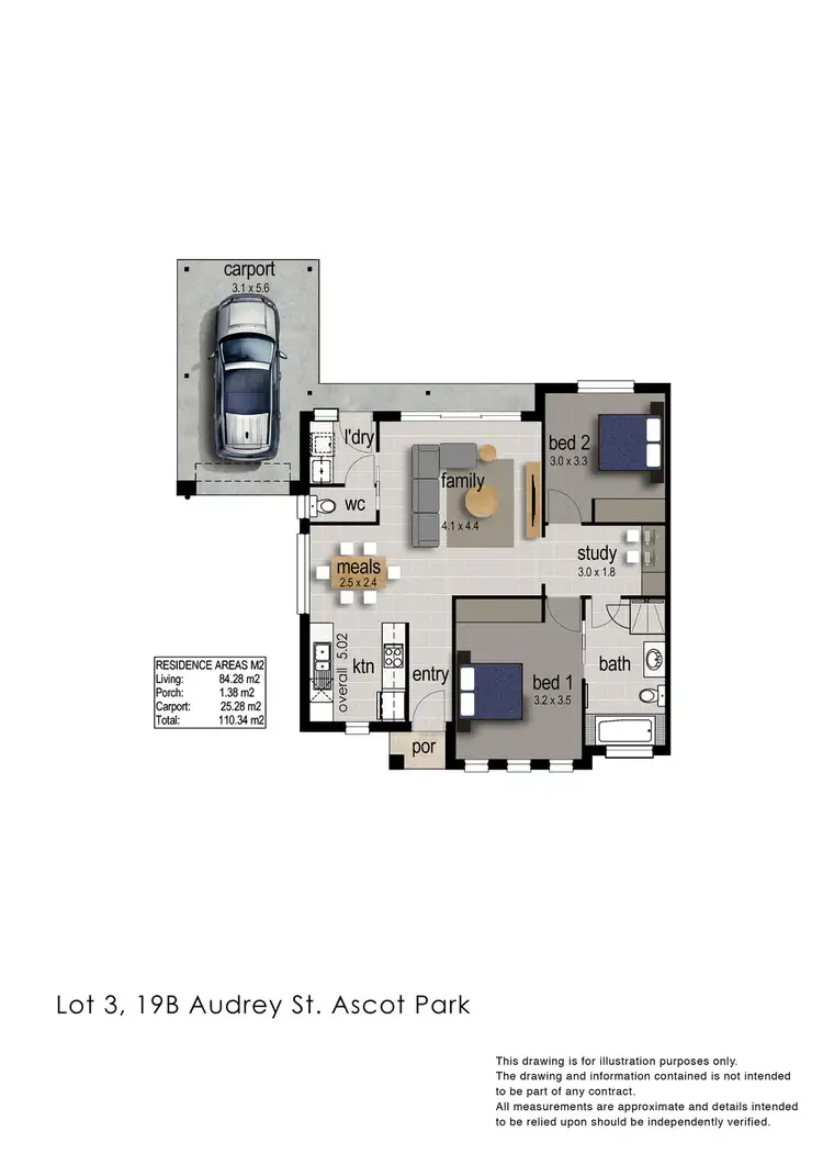 Floorplan of Homely house listing, 19b Audrey Street, Ascot Park SA 5043