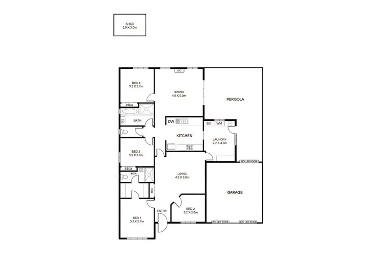Floorplan of Homely house listing, 6 Ambrosini Court, Woodcroft SA 5162