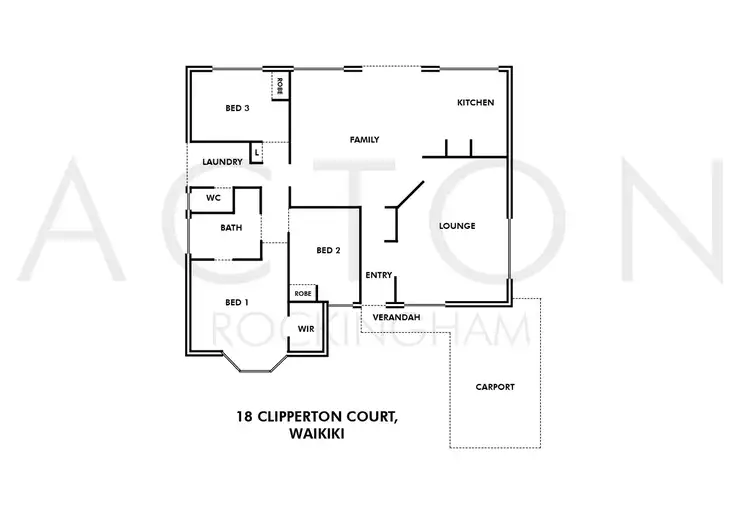 Floorplan of Homely house listing, 18 Clipperton Court, Waikiki WA 6169