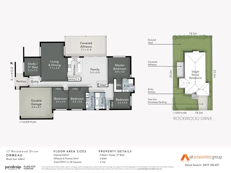 Floorplan of Homely house listing, 17 Rockwood Drive, Ormeau QLD 4208