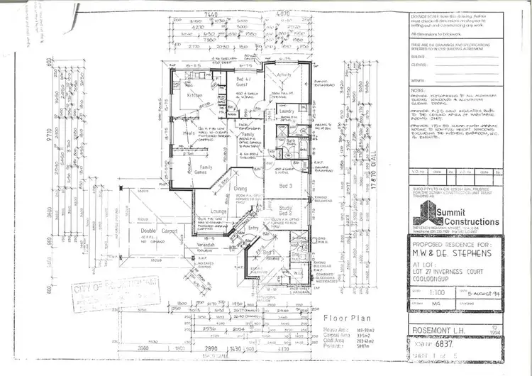 Floorplan of Homely house listing, 4 Inverness Court, Cooloongup WA 6168