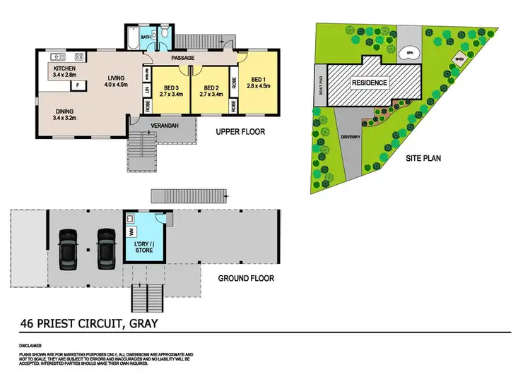 Floorplan of Homely house listing, 46 Priest Circuit, Gray NT 830